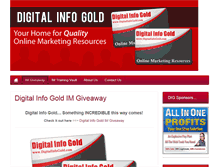 Tablet Screenshot of digitalinfogold.com
